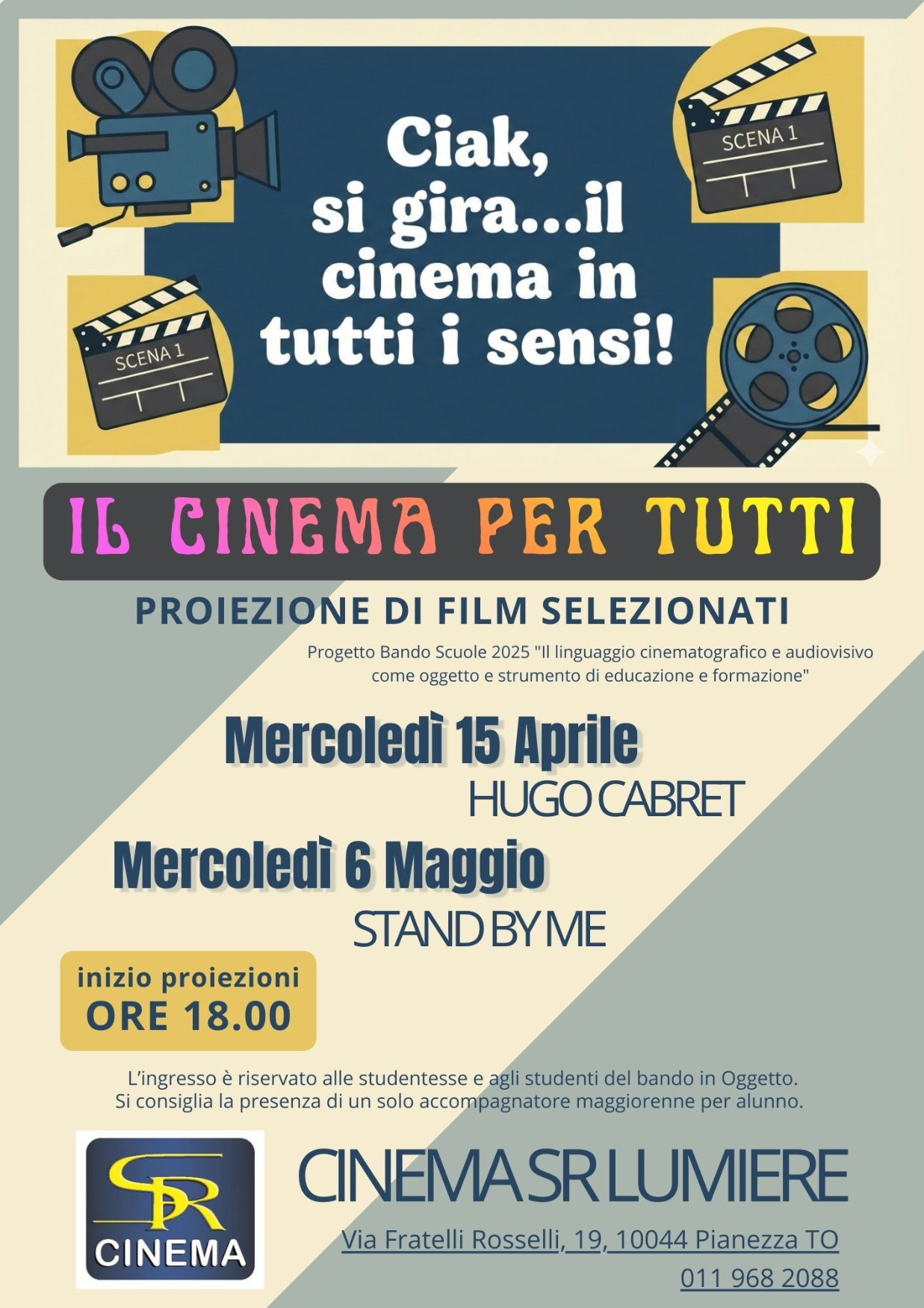Ciak, si gira... il cinema in tutti i sensi!